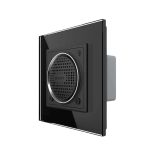 Boxa Bluetooth Livolo cu Rama din Sticla, negru, VL-FCF-2BP-12