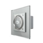 Boxa Bluetooth Livolo cu Rama din Sticla, gri, VL-FCF-2IP-15