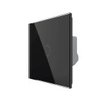 Intrerupator Simplu Cap Scara / Cruce LIVOLO - Protocol ZigBee, Serie Noua, negru, VL-FC1SZ-2G-2B