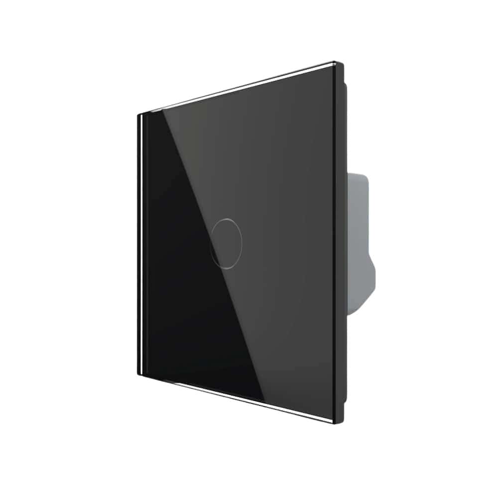 Intrerupator Simplu Cap Scara / Cruce LIVOLO - Protocol ZigBee, Serie Noua, negru, VL-FC1SZ-2G-2B
