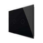 Intrerupator Dublu Wi-Fi cu Touch LIVOLO, standard Italian Serie Noua, negru, VL-FC2NY-3G-12