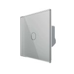 Intrerupator Simplu Cap Scara / Cruce LIVOLO - Protocol ZigBee, Serie Noua, gri, VL-FC1SZ-2G-2I