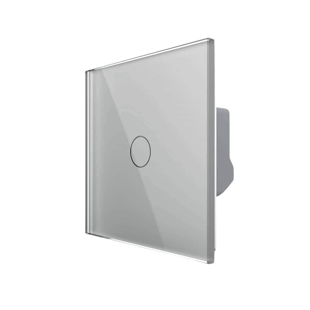 Intrerupator Simplu Cap Scara / Cruce LIVOLO - Protocol ZigBee, Serie Noua, gri, VL-FC1SZ-2G-2I