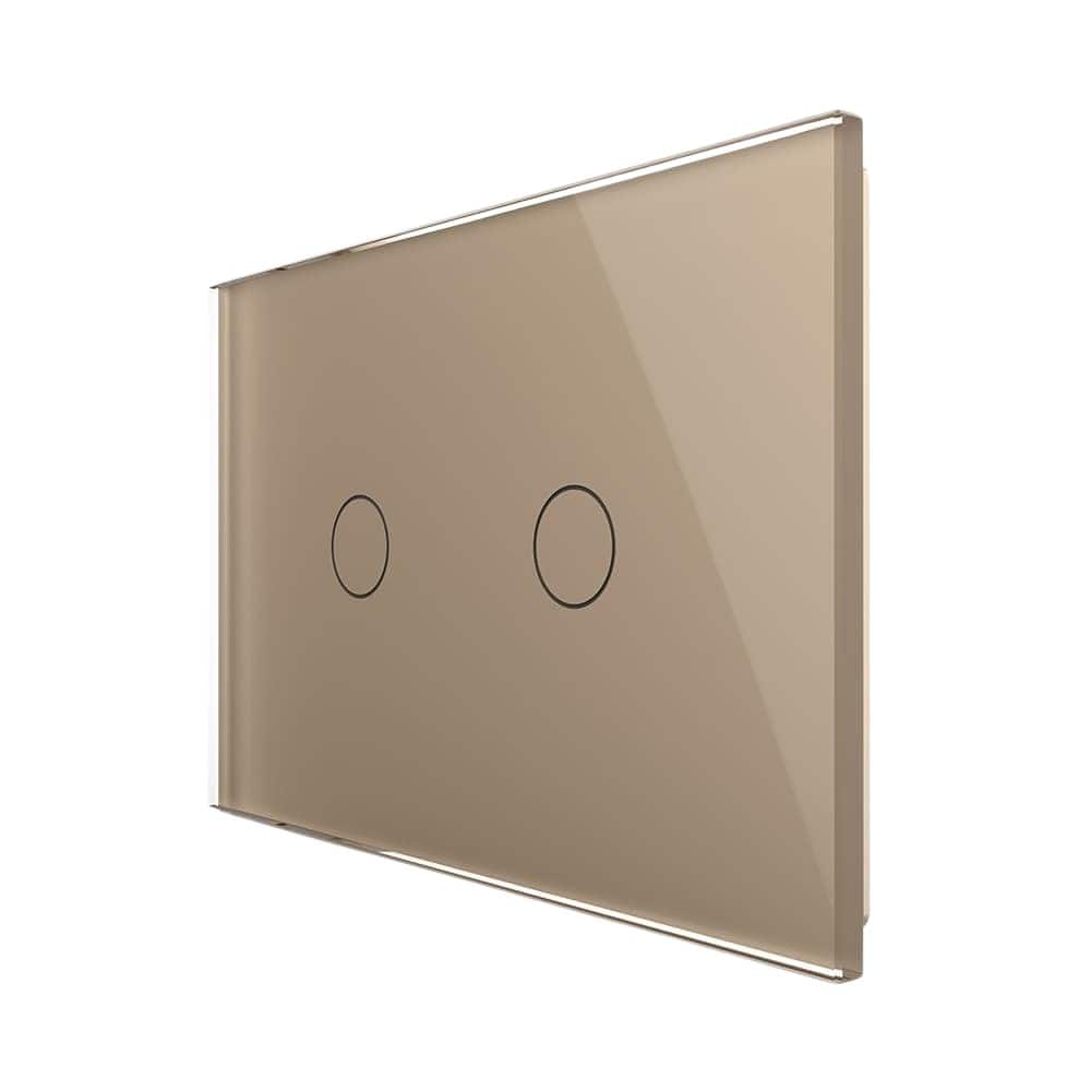001-in1-13-449454_nobg.jpg Intrerupator Dublu Wi-Fi cu Touch LIVOLO, standard Italian Serie Noua, auriu, VL-FC2NY-3G-13 - imagine 1