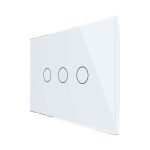 Intrerupator Triplu Cap Scara / Cruce Wi-Fi cu Touch LIVOLO, standard italian Serie Noua, alb, VL-FC3SNY-3G-11