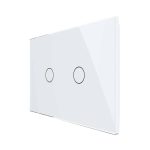 Intrerupator Dublu Cap Scara / Cruce Wi-Fi cu Touch LIVOLO, standard italian Serie Noua, alb, VL-FC2SNY-3G-11