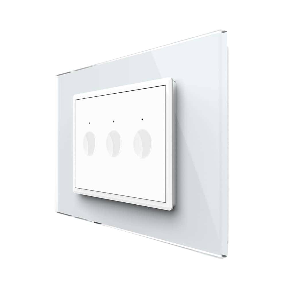 Intrerupator Triplu Cap Scara / Cruce Wi-Fi cu Touch LIVOLO, standard italian Serie Noua, Alb, , VL-FC3SNY-3WP-11