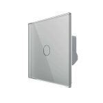 Intrerupator Simplu Cap Scara / Cruce cu Variator, Wireless si Touch LIVOLO - Serie Noua, gri, VL-FC1SD2R-2G-15