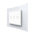 Intrerupator Triplu Wi-Fi cu Touch LIVOLO, standard italian Serie Noua, Alb, , VL-FC3NY-3WP-11