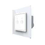 Intrerupator Dublu Cap Scara / Cruce Wi-Fi cu Touch LIVOLO Serie Noua, Alb, , VL-FC2SNY-2WP-11