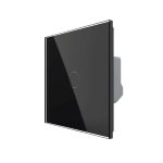 Intrerupator Simplu Cap Scara, Dimmer cu Touch LIVOLO - Serie Noua, negru, VL-FC1SD1-2G-2B