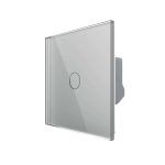 Intrerupator Simplu Cap / Cruce Wi-Fi cu Touch LIVOLO Serie Noua, gri, VL-FC1SNY-2G-2GY
