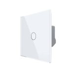 Intrerupator Simplu Wireless si Variator LIVOLO cu Touch Din Sticla - Serie Noua, alb, VL-FC1D2R-2G-2W