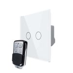 Intrerupator LIVOLO cu touch dublu wireless telecomanda inclusa, alb, VL-C7-C2/702R-11