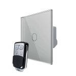 Intrerupator LIVOLO simplu wireless cu touch si telecomanda inclusa, gri, VL-C7-C1/701R-15