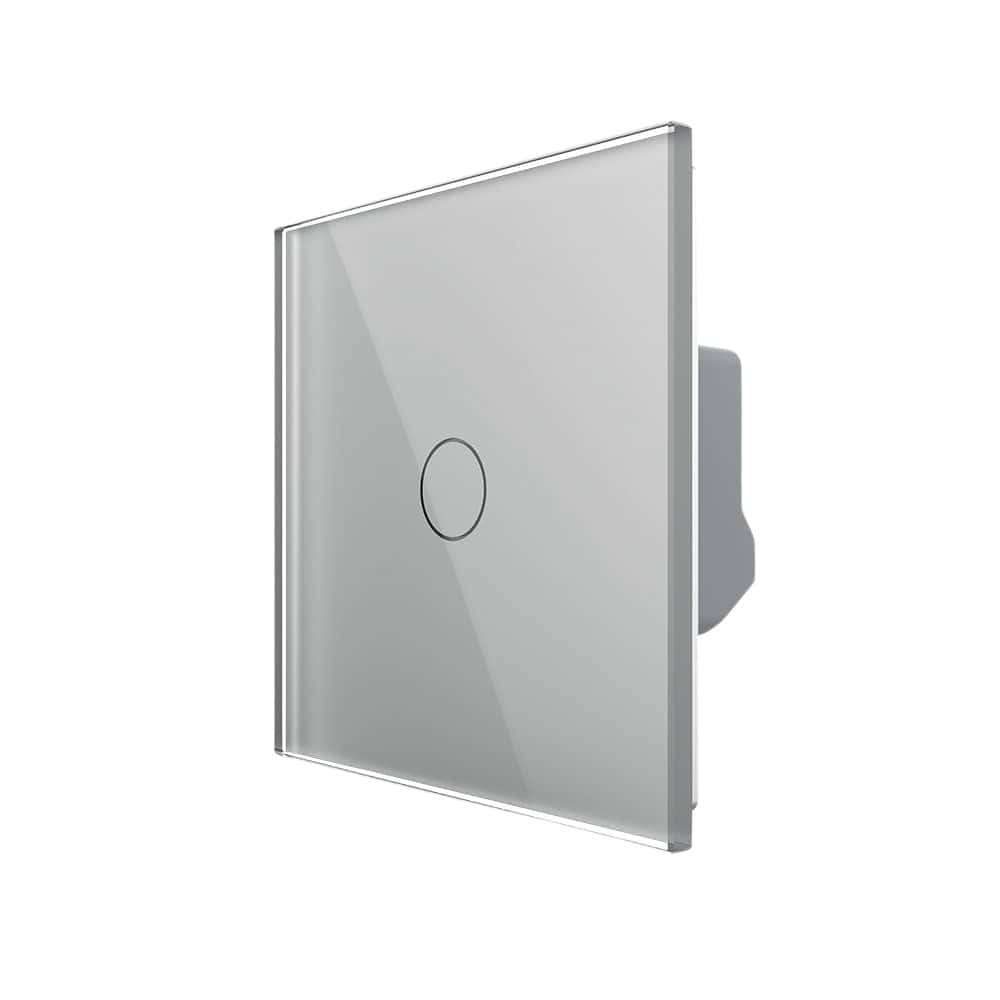 Intrerupator Simplu Cap Scara, Dimmer cu Touch LIVOLO - Serie Noua, gri, VL-FC1SD1-2G-2I
