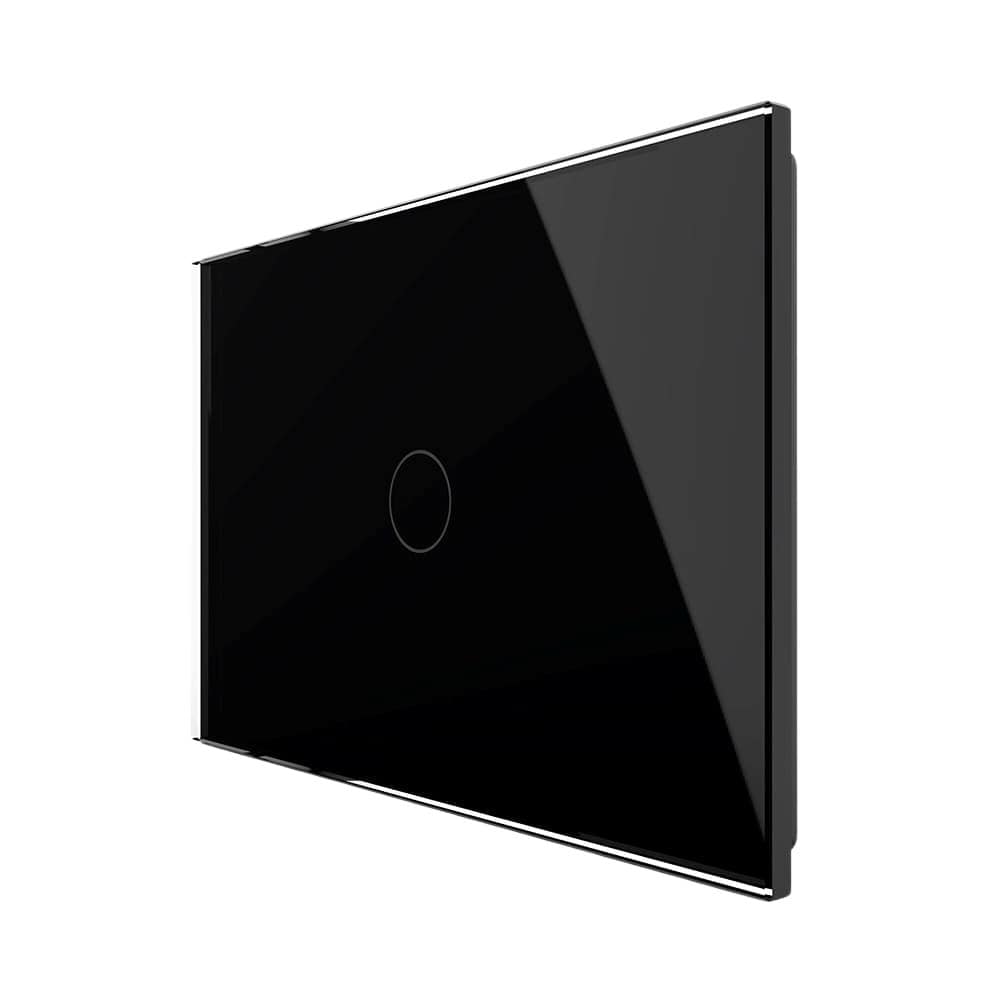 Intrerupator Simplu Wi-Fi cu Touch LIVOLO din Sticla, standard Italian Serie Noua, negru, VL-FC1NY-3G-12