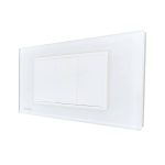 Priza blank - goala Livolo cu rama din sticla - standard italian, alb, VL-C900-81 - imagine 2