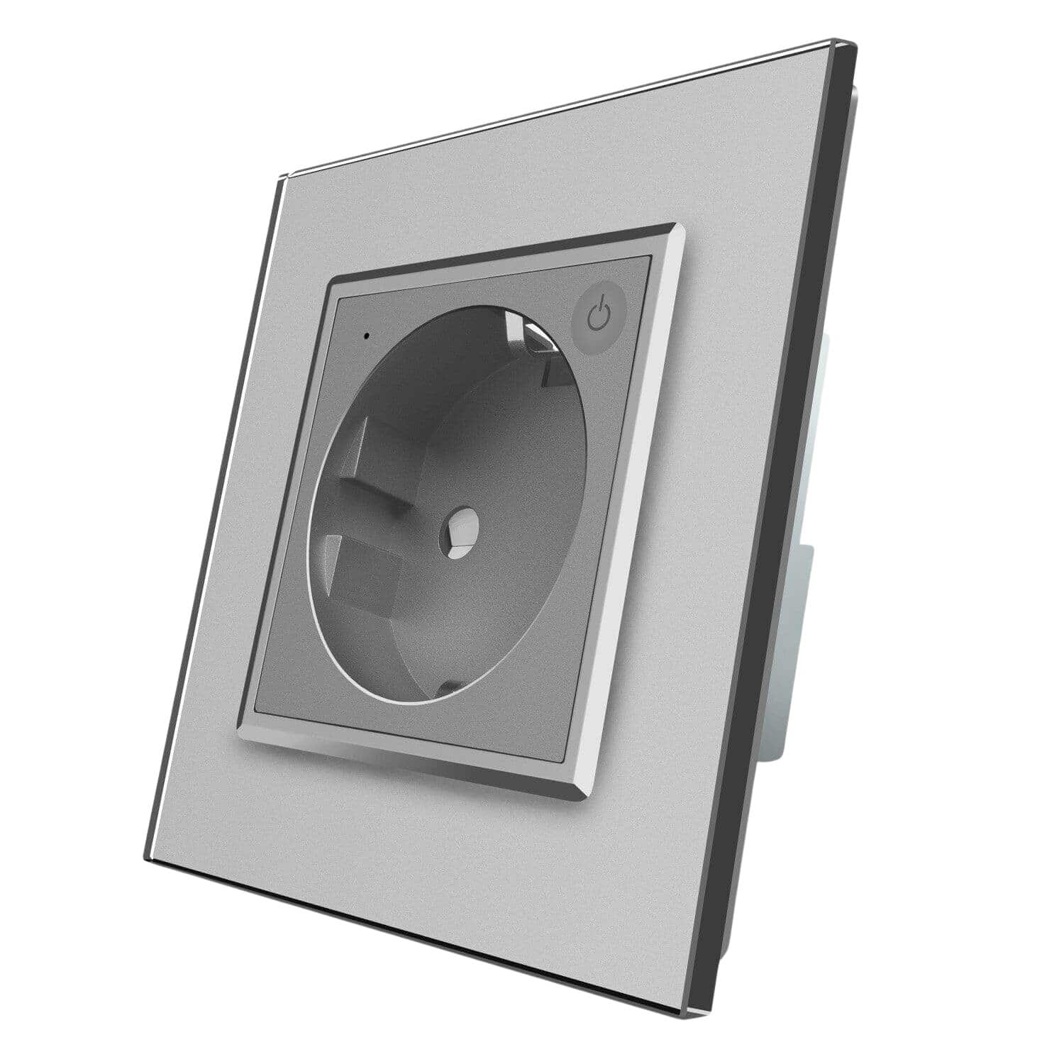 Priza inteligenta pentru perete Livolo ZigBee,16A, Wi-Fi, Compatibil cu Alexa si Google Home, gri, VL-FCTC16AZ-2IP-15