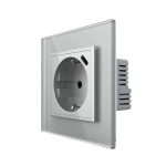 Priza Schuko + USB-C LIVOLO, Standard German - Serie Noua, gri, VL-FCTF16A.UC18W-2IP