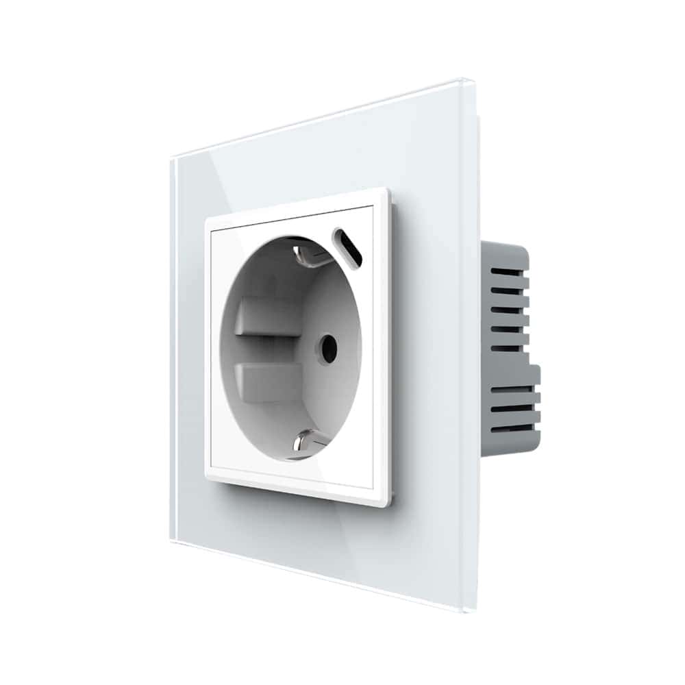 Priza Schuko + USB-C LIVOLO, Standard German - Serie Noua, alb, VL-FCTF16A.UC18W-2WP