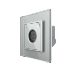 Senzor Control Sunet si Lumini Livolo cu Rama din Sticla, Protocol Zigbee, gri, VL-FCJZ-2IP-15