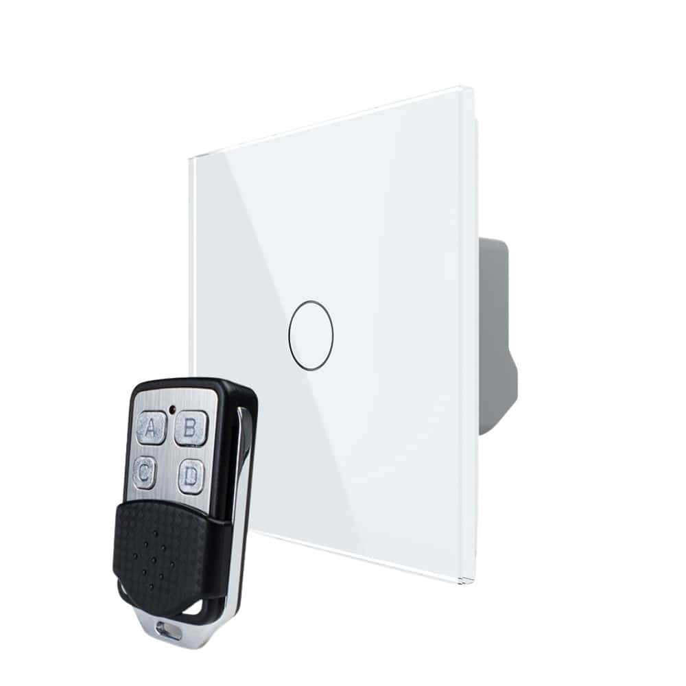Intrerupator LIVOLO simplu wireless cu touch si telecomanda inclusa, alb, VL-C7-C1/701R-11