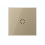 Intrerupator Simplu Wireless si Variator LIVOLO cu Touch Din Sticla - Serie Noua, auriu, VL-FC1D2R-2G-2A - imagine 2