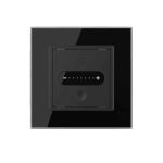 Intrerupator Simplu Cap Scara / Cruce cu Variator Livolo cu Rama din Sticla, ZigBee - Serie Noua, negru, VL-FC1SDZ-2BP-12 - imagine 2