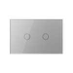 Intrerupator Dublu Wi-Fi cu Touch LIVOLO, standard Italian Serie Noua, gri, VL-FC2NY-3G-15 - imagine 2