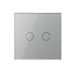 Intrerupator Dublu cu Variator LIVOLO cu Touch Din Sticla - Serie Noua, gri, VL-FC2D2-2G-2I - imagine 2