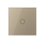 Intrerupator LIVOLO simplu wireless cu touch si telecomanda inclusa, auriu, VL-C7-C1/701R-13 - imagine 2