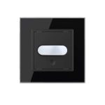 Senzor de Miscare PIR Livolo cu Rama din Sticla, Protocol ZigBee, negru, VL-FCUZ-2BP-12 - imagine 2
