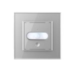 Senzor de Miscare PIR Livolo cu Rama din Sticla, Protocol ZigBee, gri, VL-FCUZ-2IP-15 - imagine 2