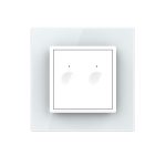 Intrerupator dublu cu touch Livolo din sticla, Serie noua, , VL-FC2-2WP-11 - imagine 2
