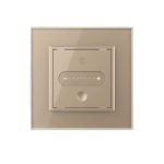Intrerupator Simplu cu Variator Livolo cu Rama din Sticla, ZigBee - Serie Noua, auriu, VL-FC1DZ-2AP-13 - imagine 2