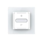 Intrerupator Simplu cu Variator Livolo cu Rama din Sticla, ZigBee - Serie Noua, alb, VL-FC1DZ-2WP-11 - imagine 2