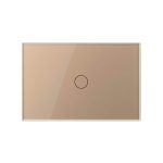 Intrerupator Simplu Wi-Fi cu Touch LIVOLO din Sticla, standard Italian Serie Noua, auriu, VL-FC1NY-3G-13 - imagine 2