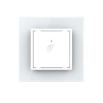 Intrerupator simplu wireless cu touch Livolo din sticla, Serie noua, alb, VL-FC1R-2WP - imagine 2