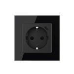 Priza Schuko + USB-C LIVOLO, Standard German - Serie Noua, negru, VL-FCTF16A.UC18W-2BP - imagine 2