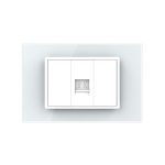 Priza Telefon LIVOLO cu Rama din Sticla, alb, VL-P9-1FCTP-3W - imagine 2