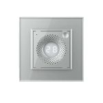 Senzor de Temperatura si Umiditate Livolo cu Rama din Sticla, Protocol Zigbee, gri, VL-FCEZ-2IP-15 - imagine 2