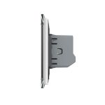 Buton Sonerie cu Touch LIVOLO din Sticla - Serie Noua, alb, VL-FC1B-2G-2W - imagine 3