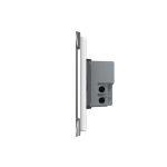 Intrerupator simplu cu touch Livolo din sticla - standard italian, alb, VL-FC1-3G-11 - imagine 3