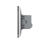 Intrerupator Simplu cu Revenire Contact Uscat cu Touch LIVOLO - Serie Noua, gri, VL-FC1NB-2G-2I - imagine 3
