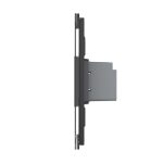Intrerupator Simplu cu Touch Livolo cu Rama Din Sticla 1M, Zigbee - Serie Noua, negru, VL-FC1Z-1BP-12 - imagine 3