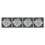 Intrerupator LIVOLO cu touch din sticla cu 4 intrerupatoare simple, alb, BB-C7-4C1-11 - imagine 2