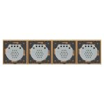 Intrerupator LIVOLO cu touch din sticla cu 4 intrerupatoare simple, auriu, BB-C7-4C1-13 - imagine 2