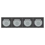 Intrerupator LIVOLO cu touch din sticla cu 4 intrerupatoare simple, gri, BB-C7-4C1-15 - imagine 2