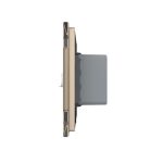 Senzor de Miscare PIR Livolo cu Rama din Sticla, Protocol ZigBee, auriu, VL-FCUZ-2AP-13 - imagine 3